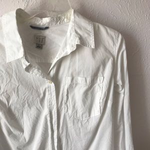 White button down